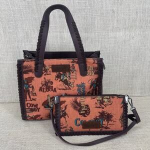 Wrangler Purse, Tote, Crossbody, Handbag. Small Crossbody included, Western